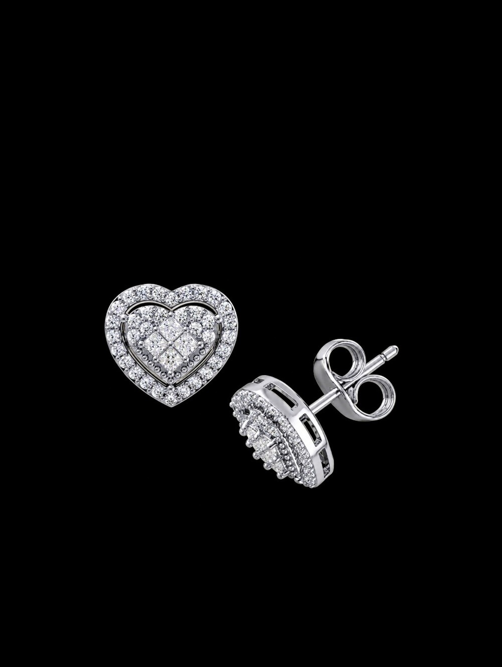 Macy's Heart Halo Stud Earrings